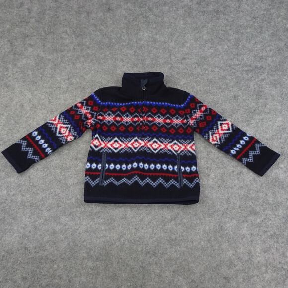 Polo Ralph Lauren Sweater Boys 2T Nordic Print‎ Fleece Pullover Toddler B - Picture 1 of 11